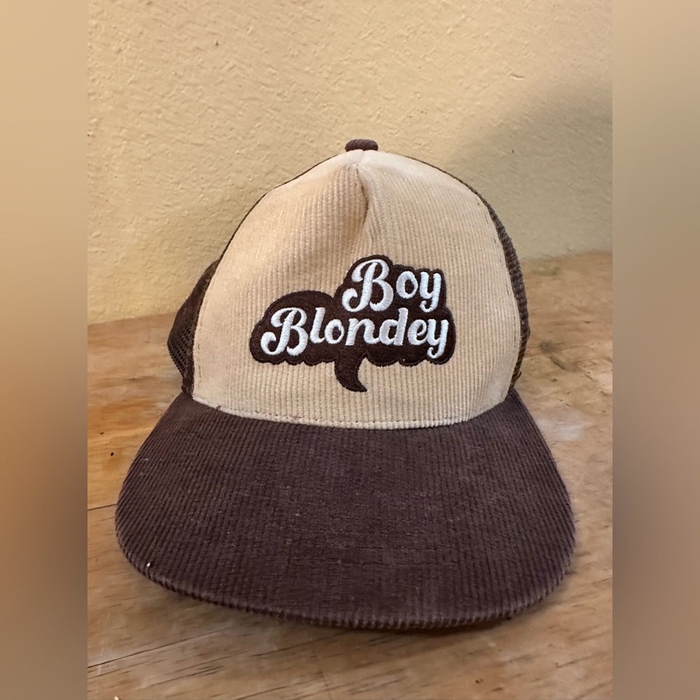 Boy Blondey Brown and Tan Corduroy Hat